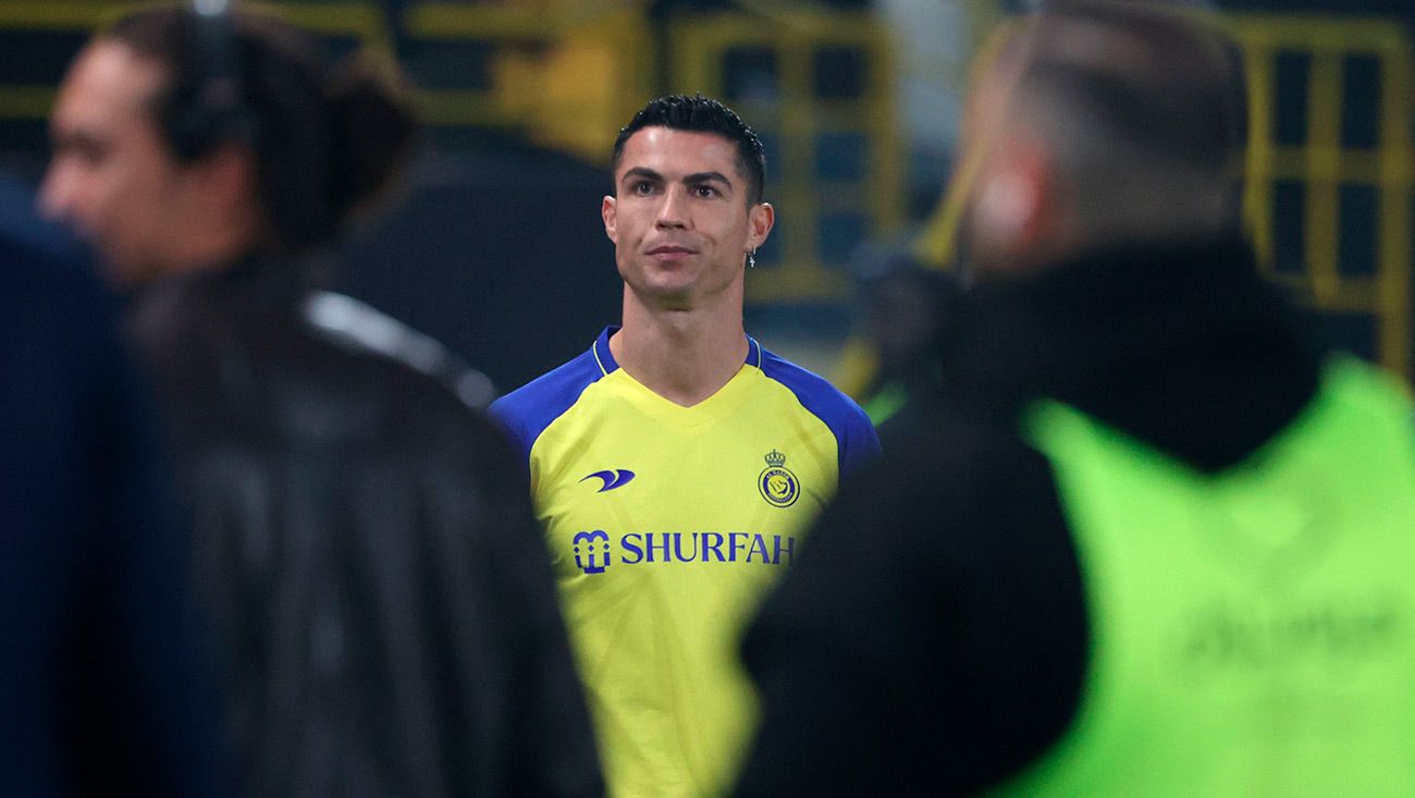 Cristiano Ronaldo durante su presentación en Arabia Saudí