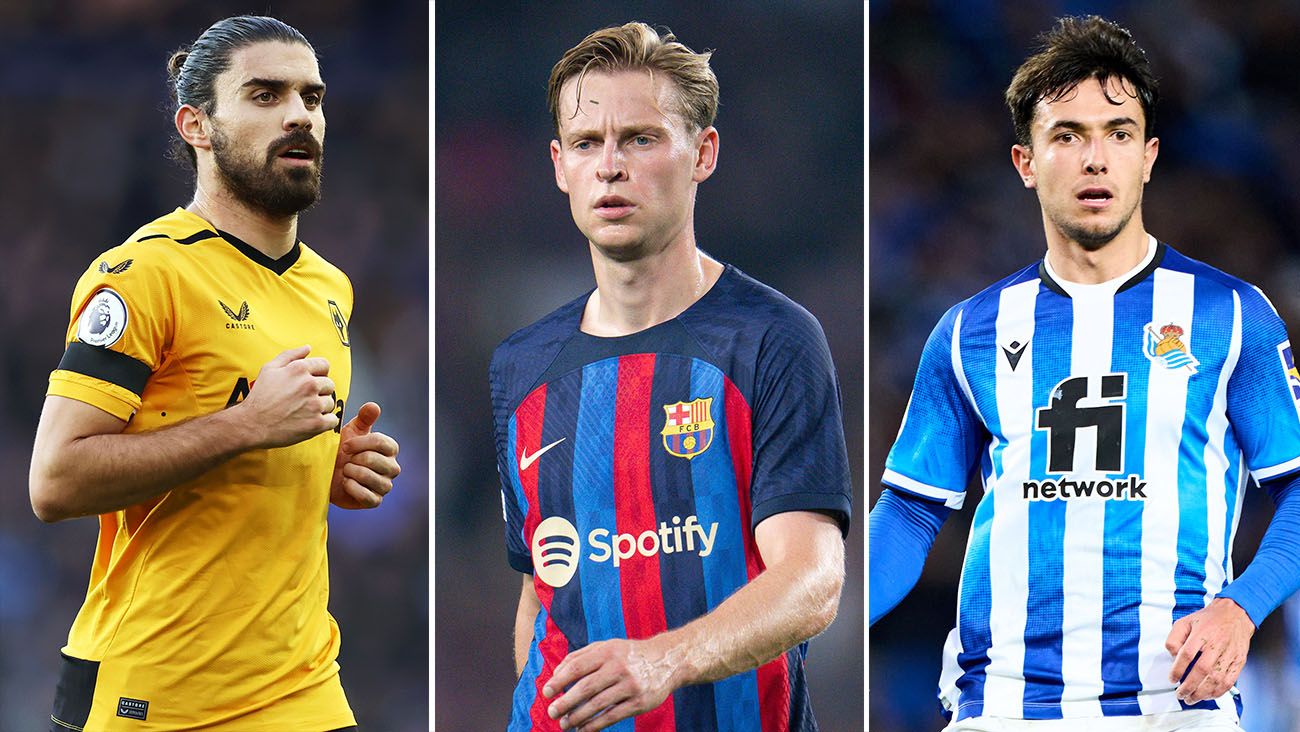 Rúben Neves, Frenkie de Jong y Martín Zubimendi, alternativas viables a Sergio Busquets