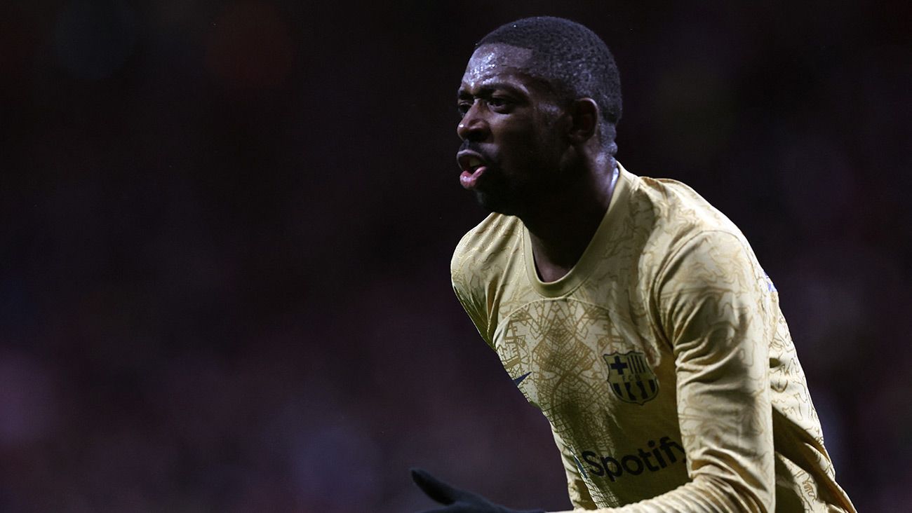 Ousmane Dembélé celebrando un gol