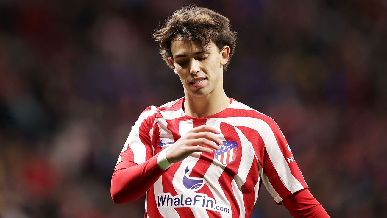 Joao Félix during Atlético-Barça