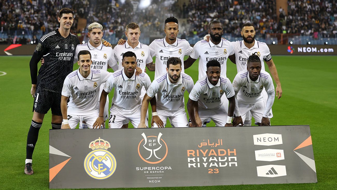 Real Madrid's eleven against Valencia for the Spanish Super Cup