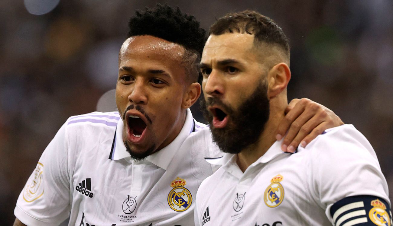 Éder Militao y Karim Benzema