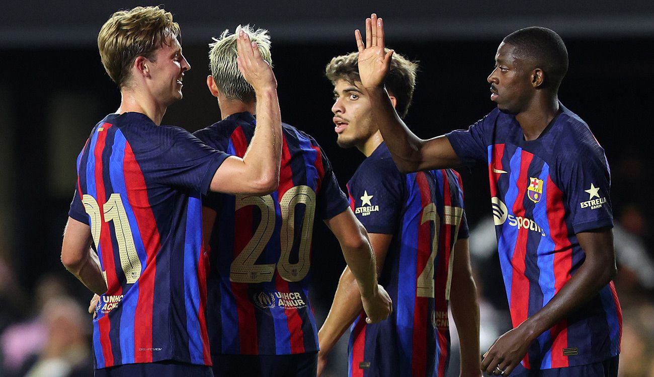 Frenkie de Jong and Ousmane Dembélé