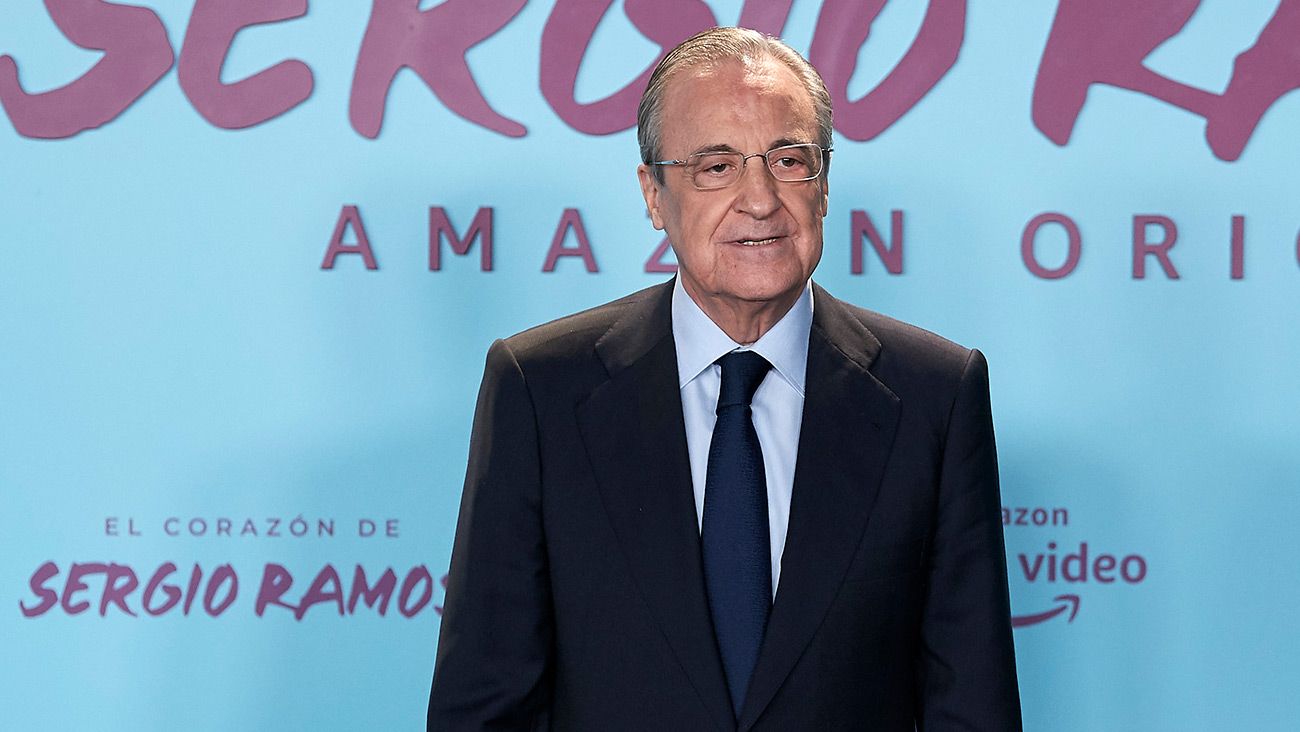 Florentino Pérez durante un evento