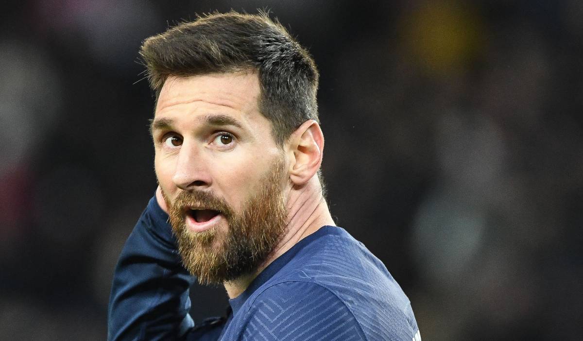 Messi, durante un partido ante el Angers