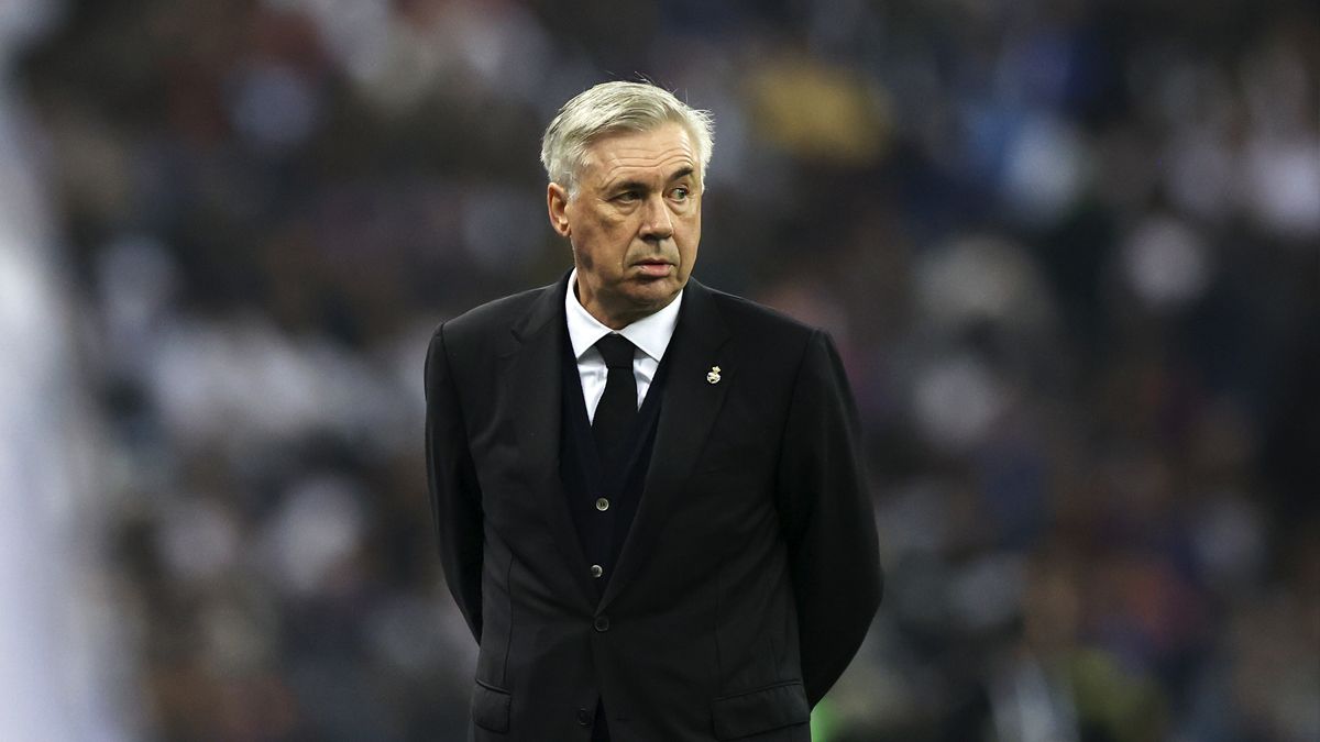 Carlo Ancelotti en la Supercopa de España