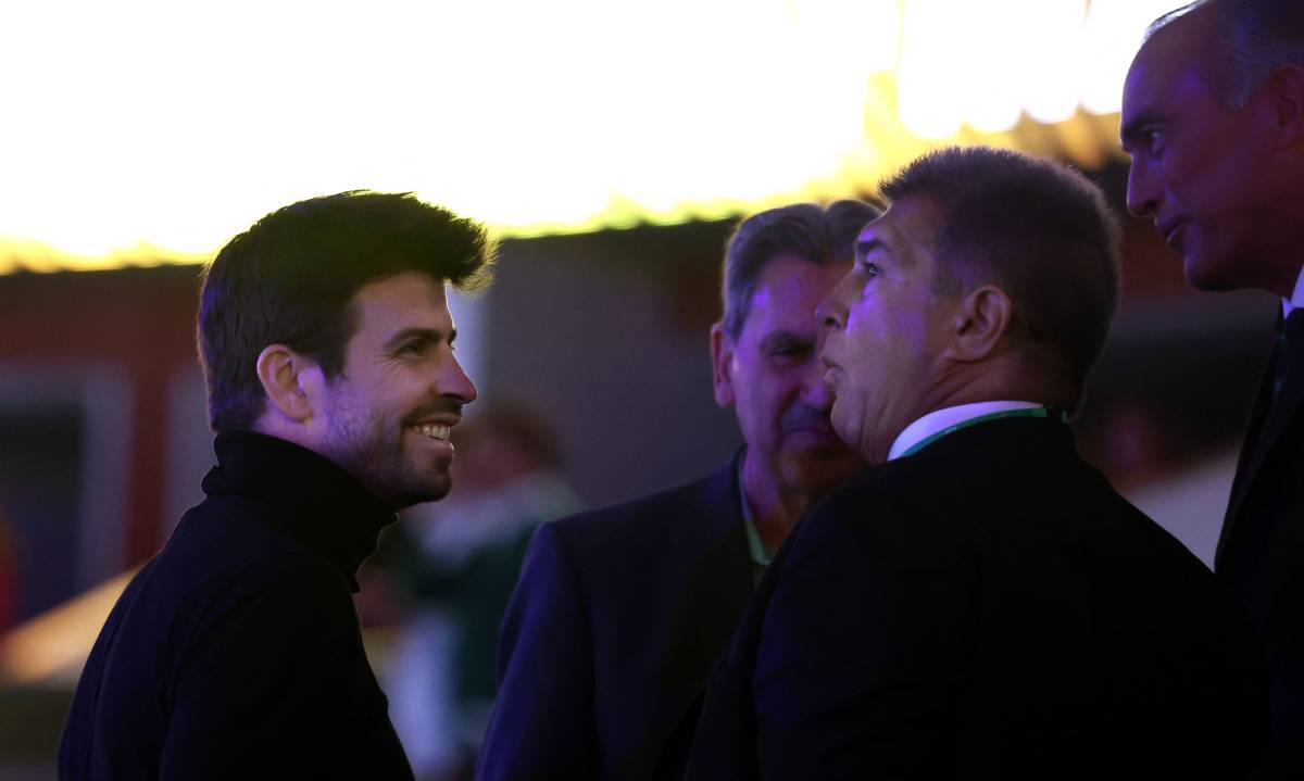 Piqué y Laporta presencian la Copa Davis