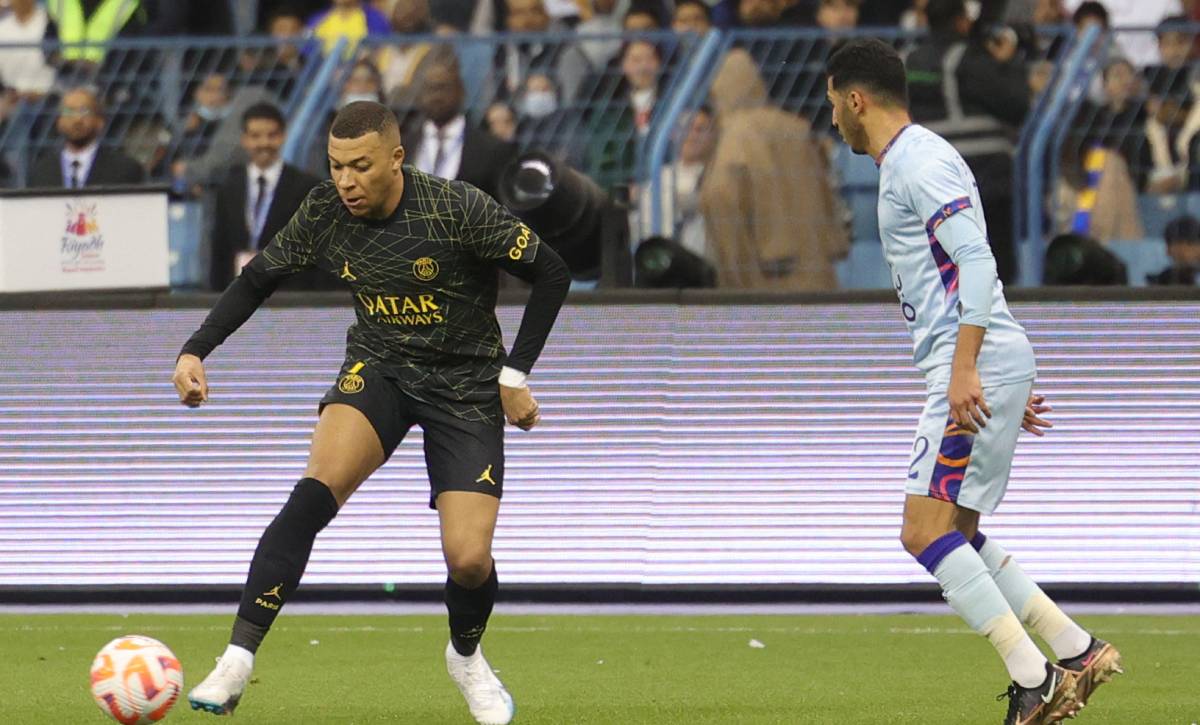 Mbappé in a PSG match