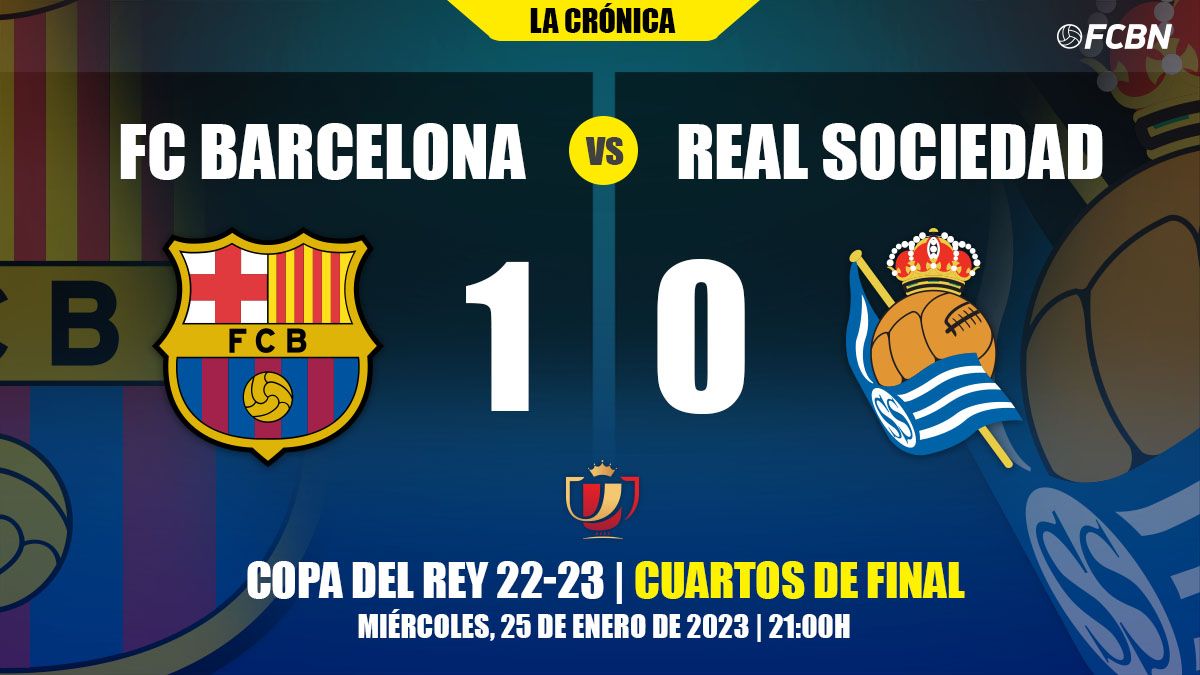 Chronicle of the FC Barcelona-Real Sociedad (1-0)