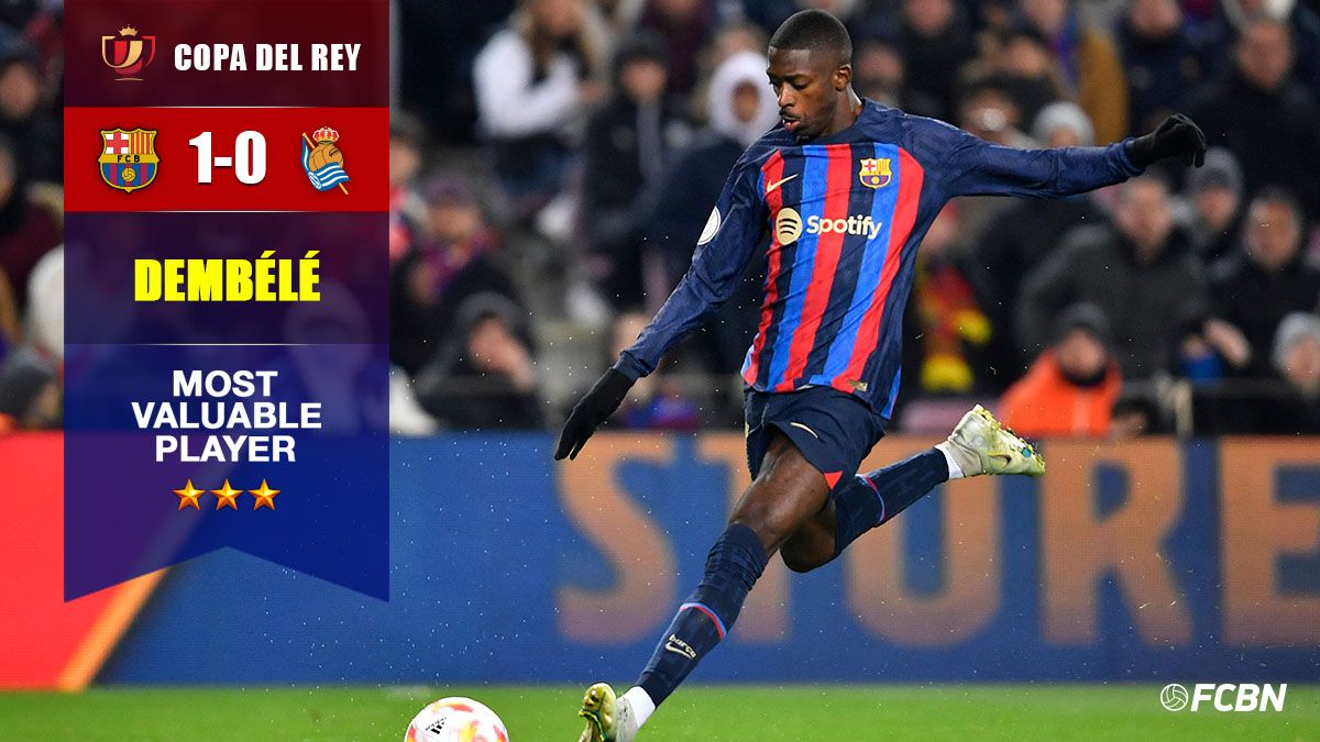 Ousmane Dembélé, el mejor de los cuartos de Copa