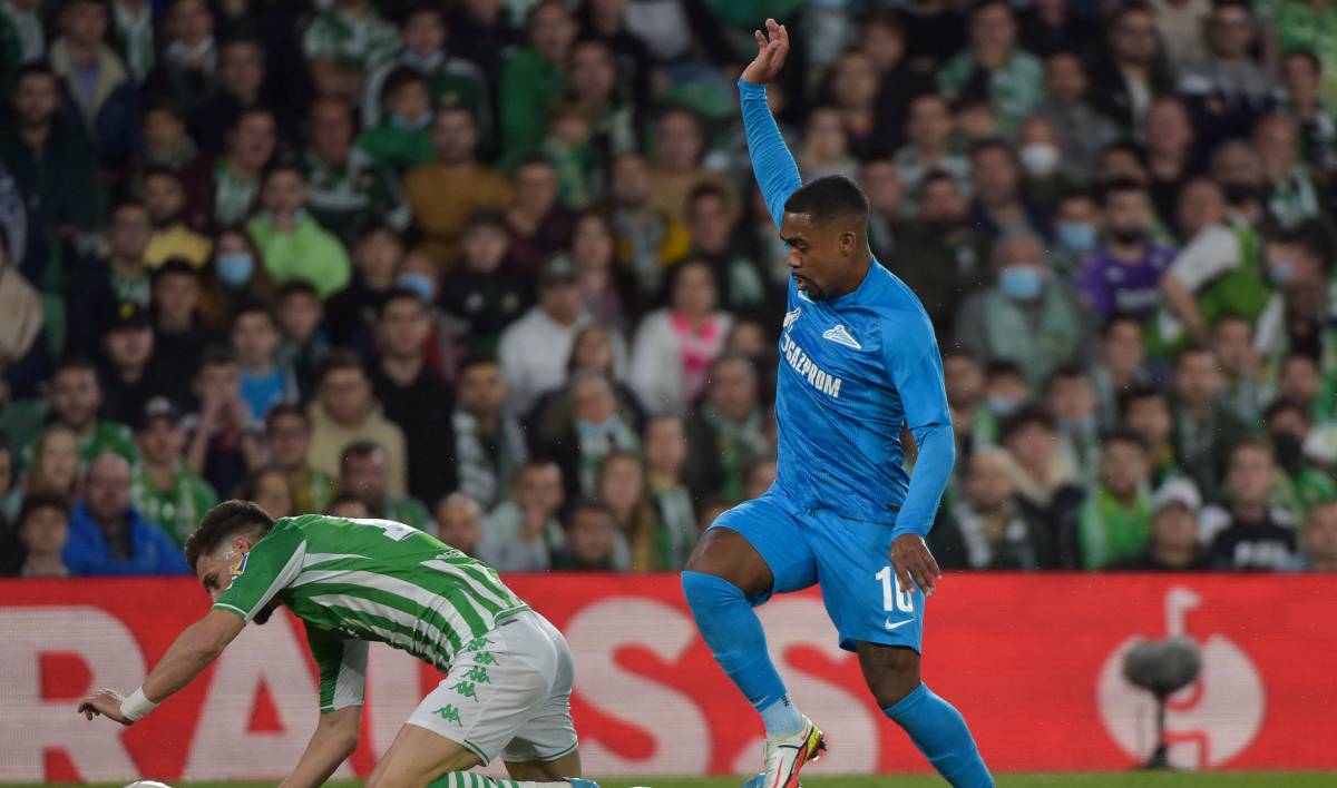 Malcom in a match v Betis