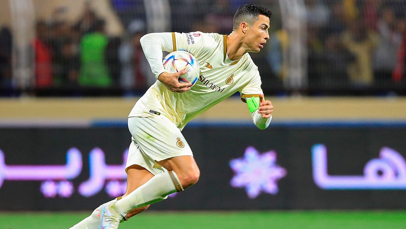 Cristiano Ronaldo celebrando un gol con el Al-Nassr