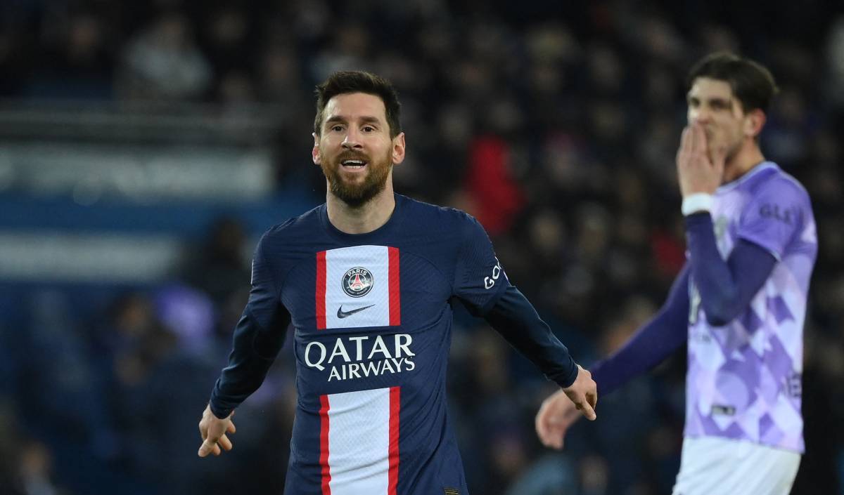 Messi, en un partido ante el Toulouse