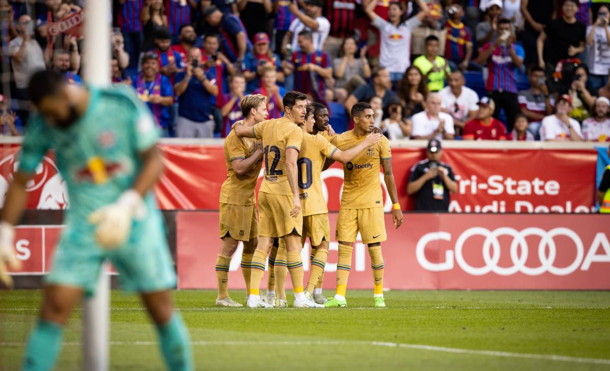 El Barça, durante su gira en Nueva York