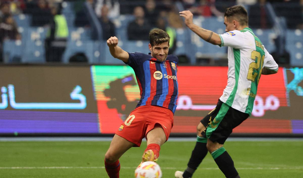 Sergi Roberto, en un partido ante el Betis