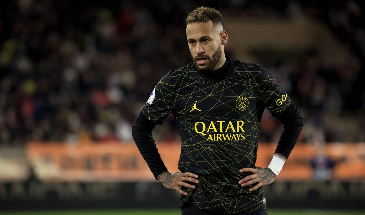 Neymar, en un partido ante el Mónaco