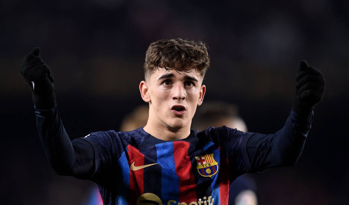 Gavi in a match vs Sevilla Gavi in a match vs Sevilla