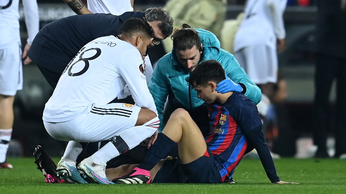 Pedri González en el Barça vs United