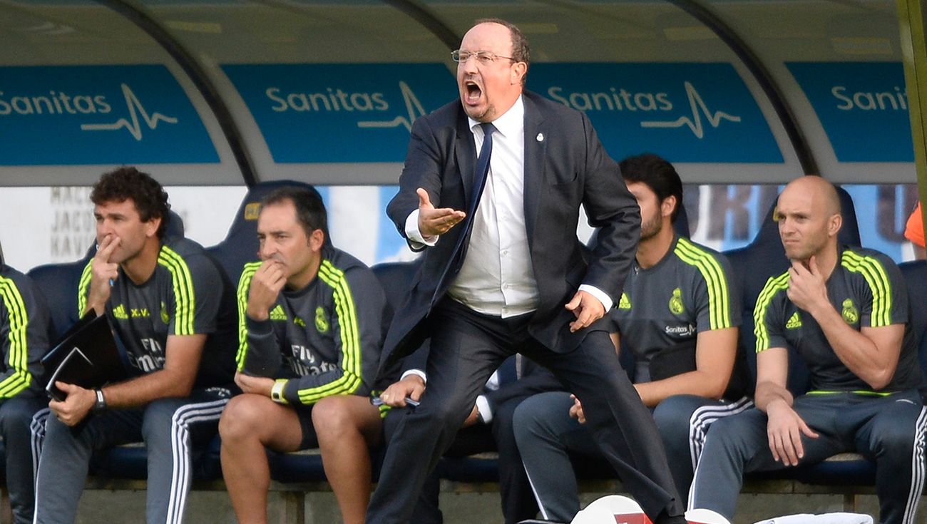 Rafa Benítez durante su paso por el Real Madrid