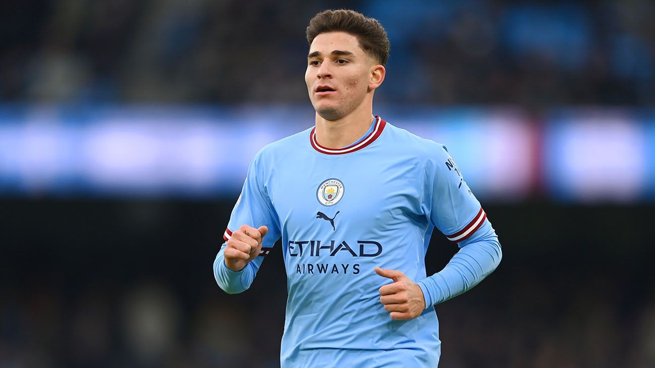 Julián Álvarez, delantero del Manchester City