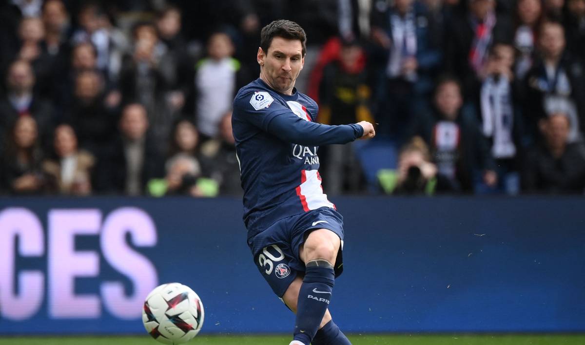 Messi, en un partido ante el Lille