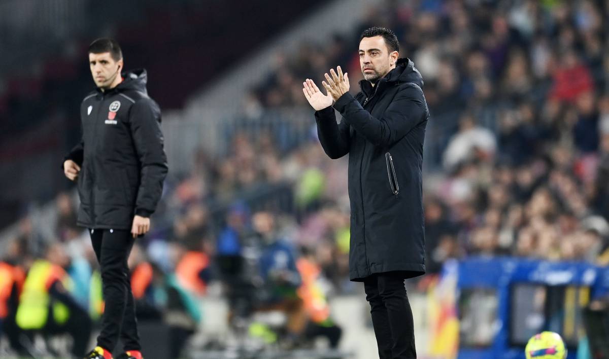 Xavi, en un partido ante el Cádiz