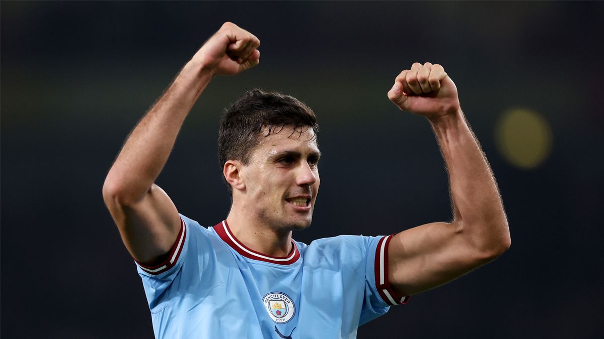 Rodri, en un partido del Manchester City