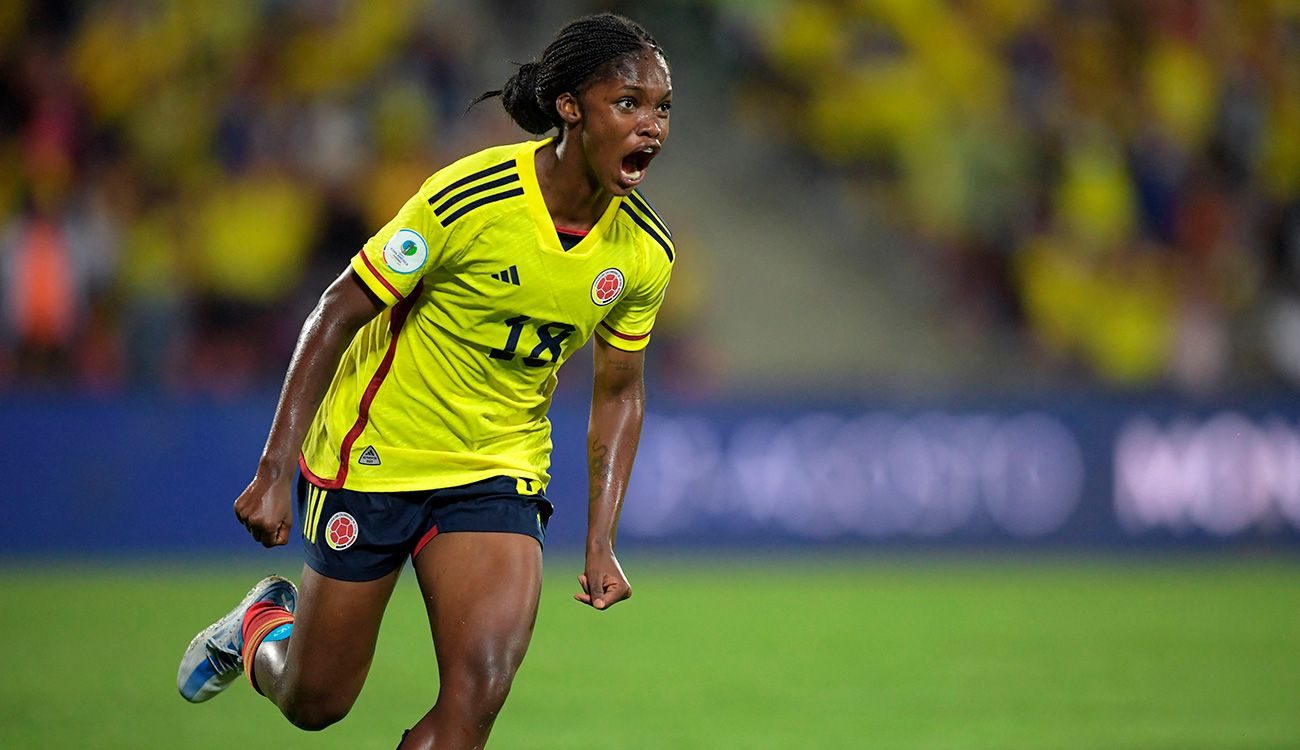 Linda Caicedo with Colombia
