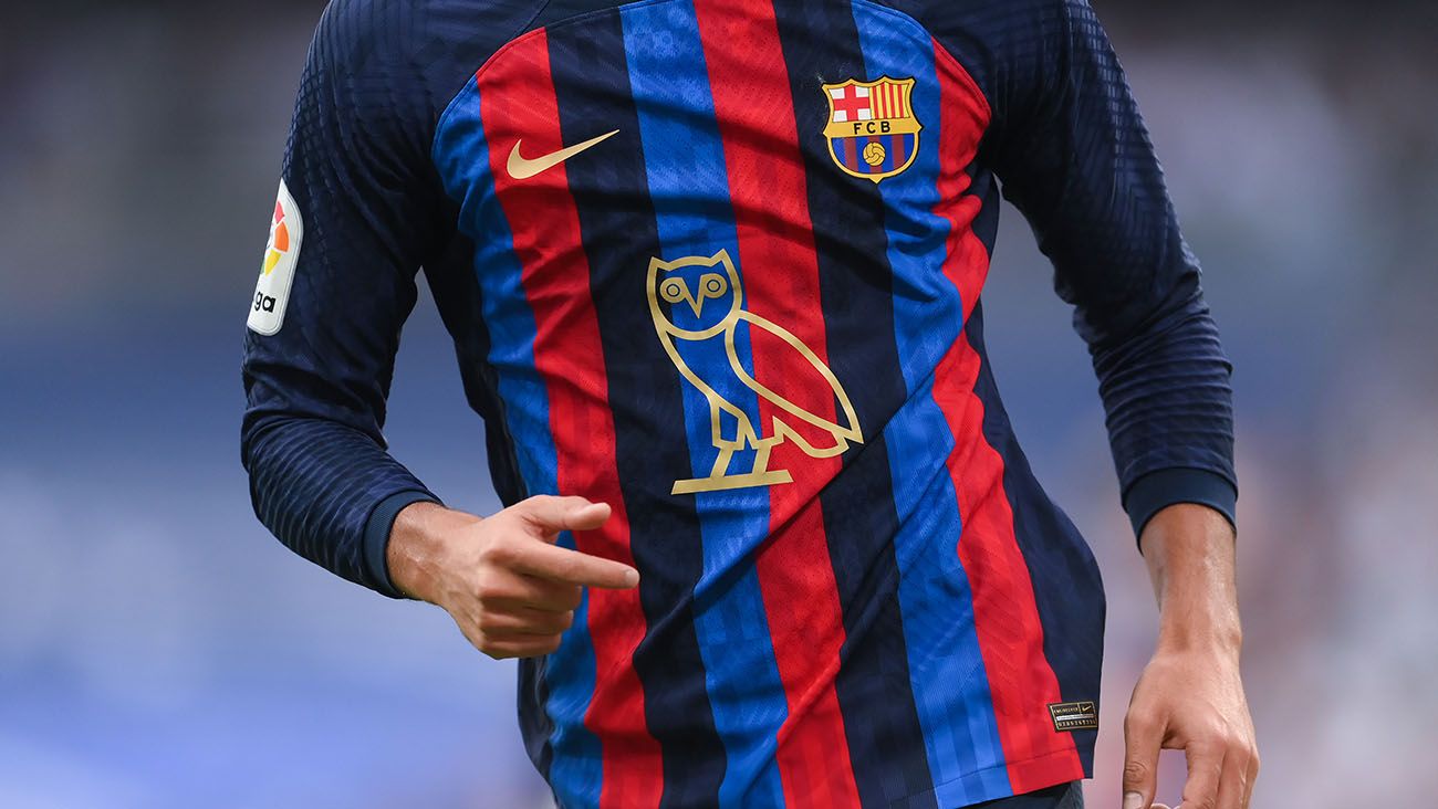 La camiseta del FC Barcelona durante el último Clásico de Liga