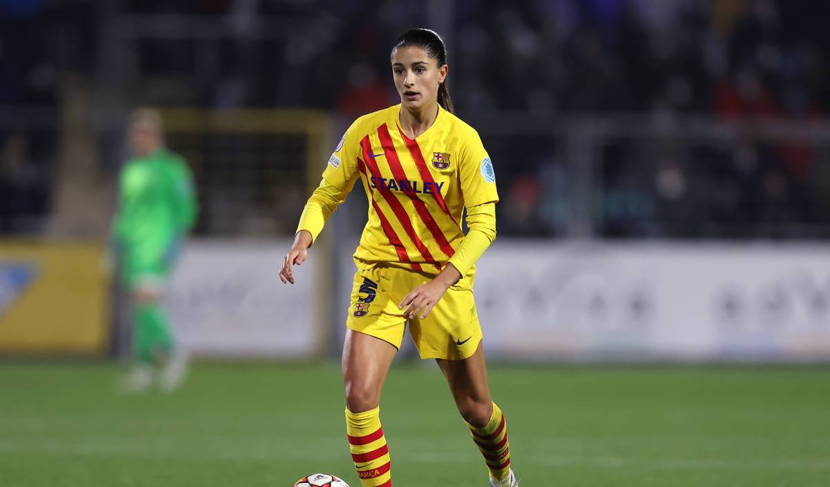 Jana Fernández, en un partido ante el Hoffenheim