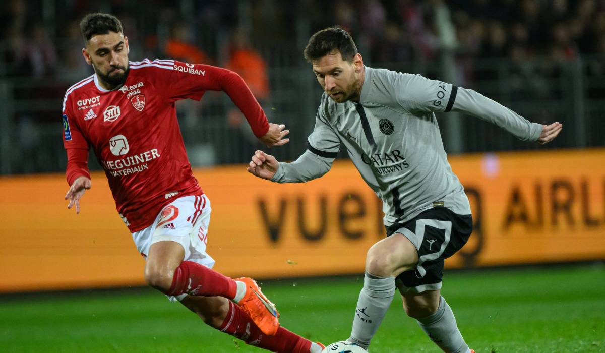 Lionel Messi, en un partido ante el Brest