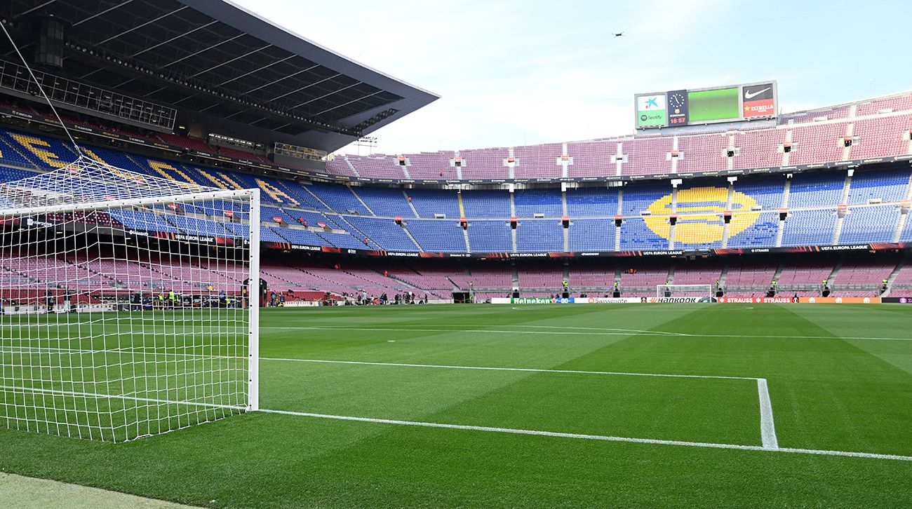 El Camp Nou antes de un partido