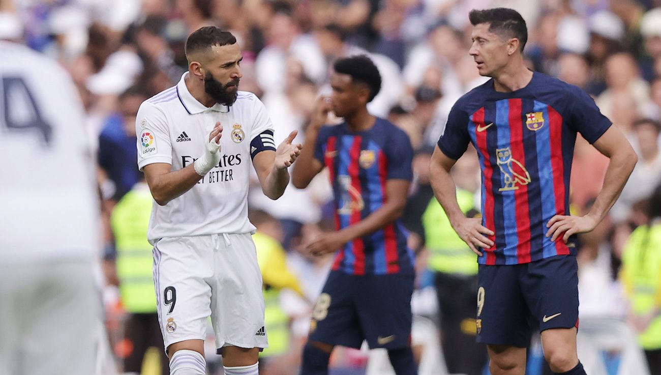 Karim Benzema y Robert Lewandowski