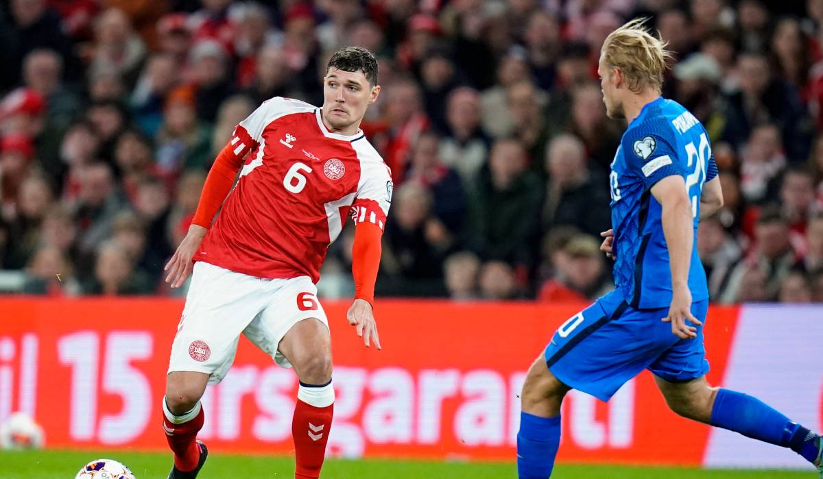 Christensen, en un partido ante Finlandia