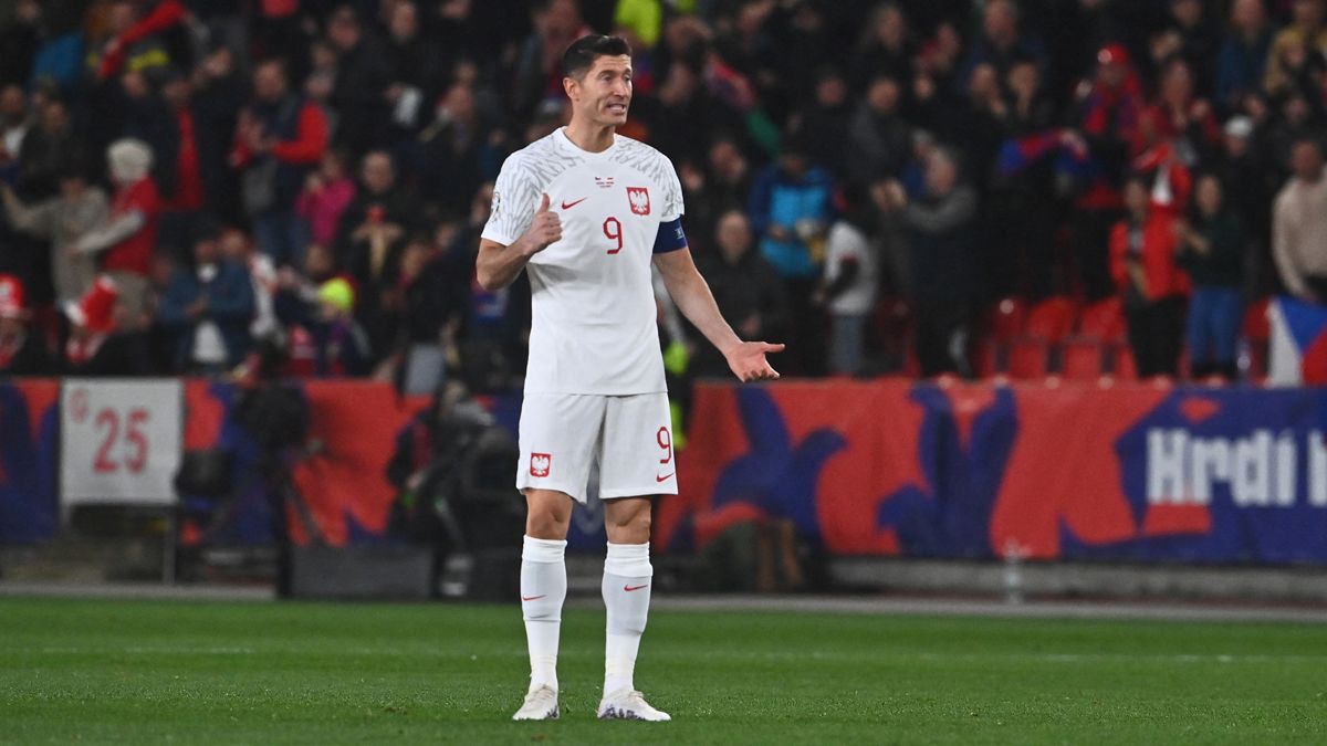 Robert Lewandowski con Polonia