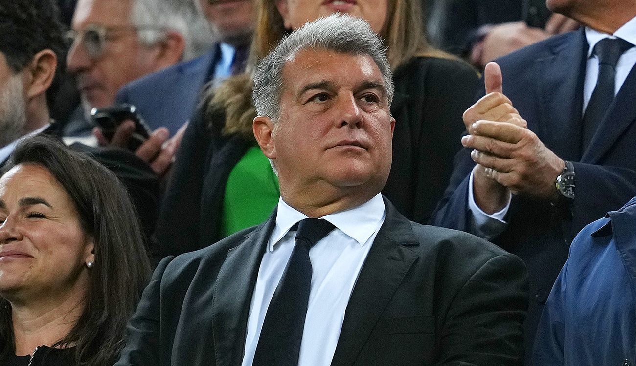 Joan Laporta during the Clásico against Real Madrid
