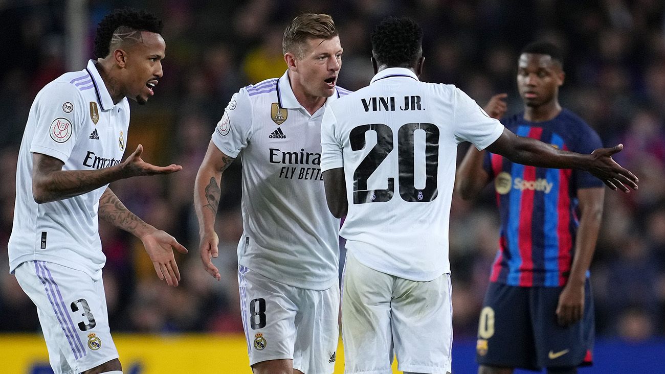 Vinicius Jr. durante el Clásico de Copa