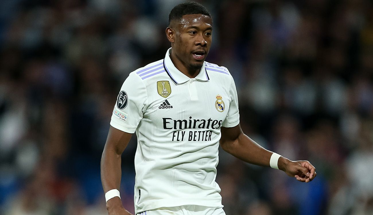 Alaba in the Champions League quarterfinals against Chelsea