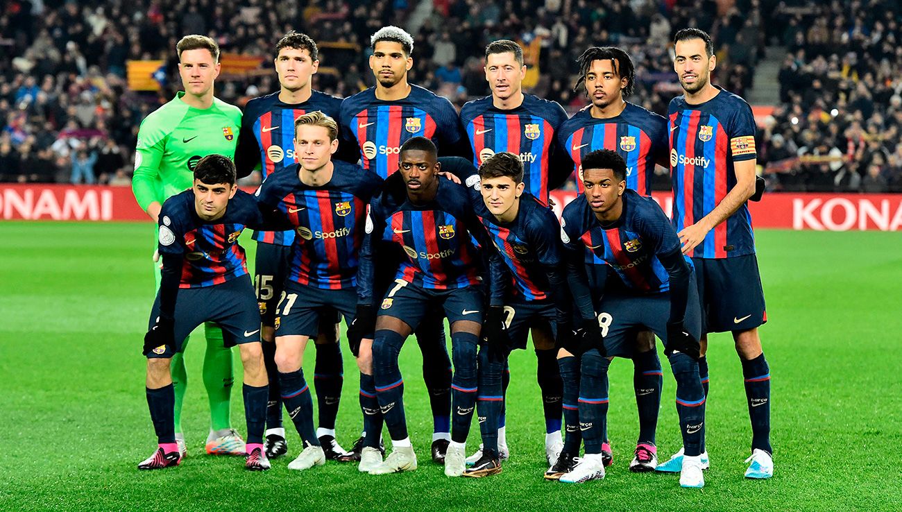 El once del FC Barcelona para un partido