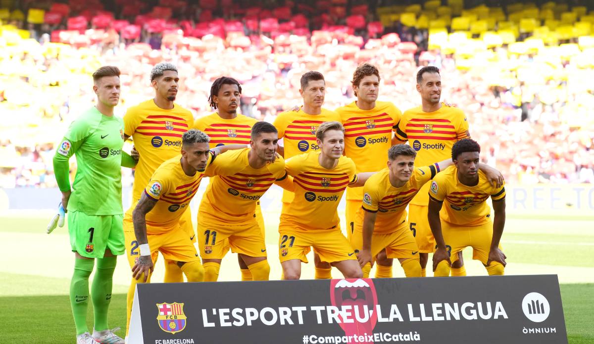 El Barça, antes de un partido frente al Atlético