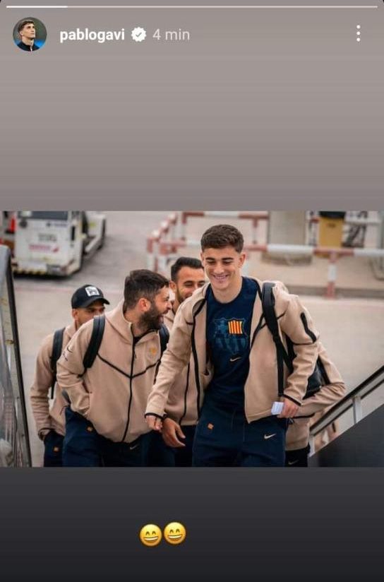 La 'story' de Gavi en Instagram tras el Girona-Real Madrid (4-2)