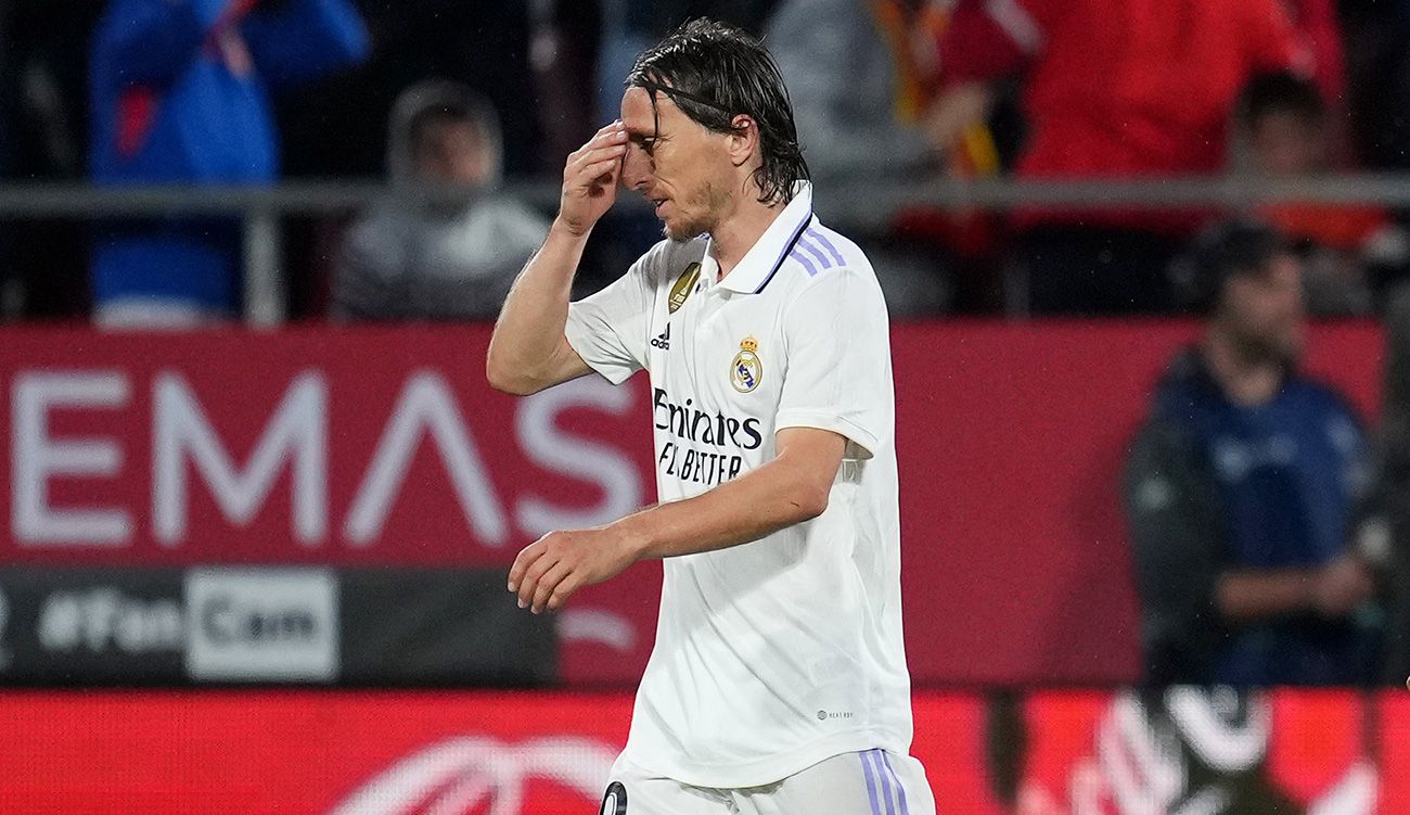 Modric against Girona in Montilivi