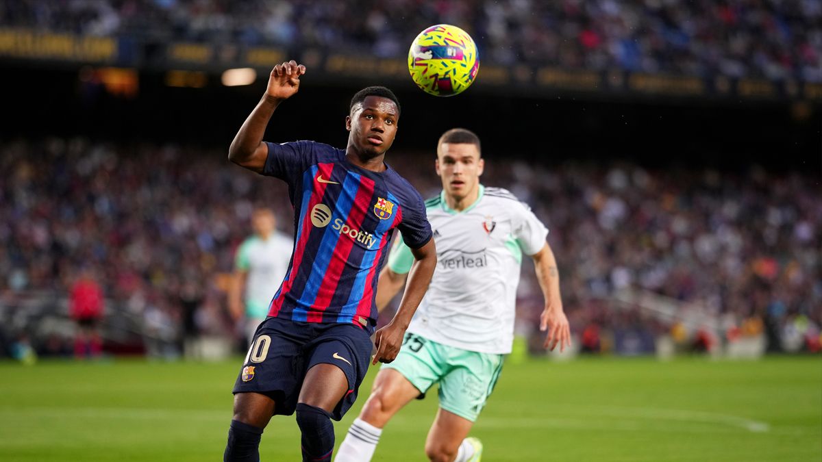 Ansu Fati en el FC Barcelona vs Osasuna