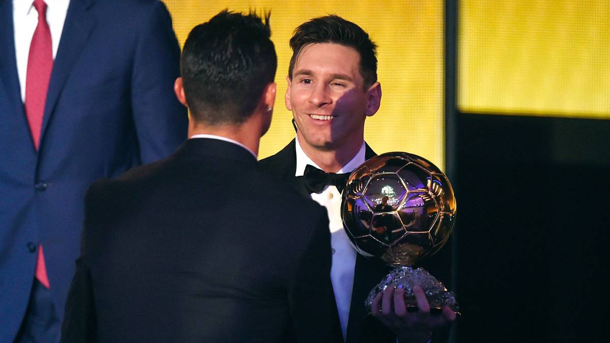 Messi y Cristiano, en la última gala del Balón de Oro 2015