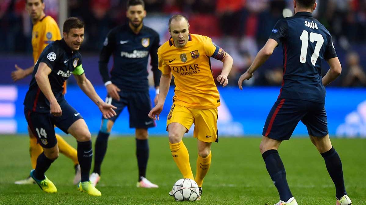 Andrés Iniesta was of the best of the FC Barcelona in front of the Athletic of Madrid