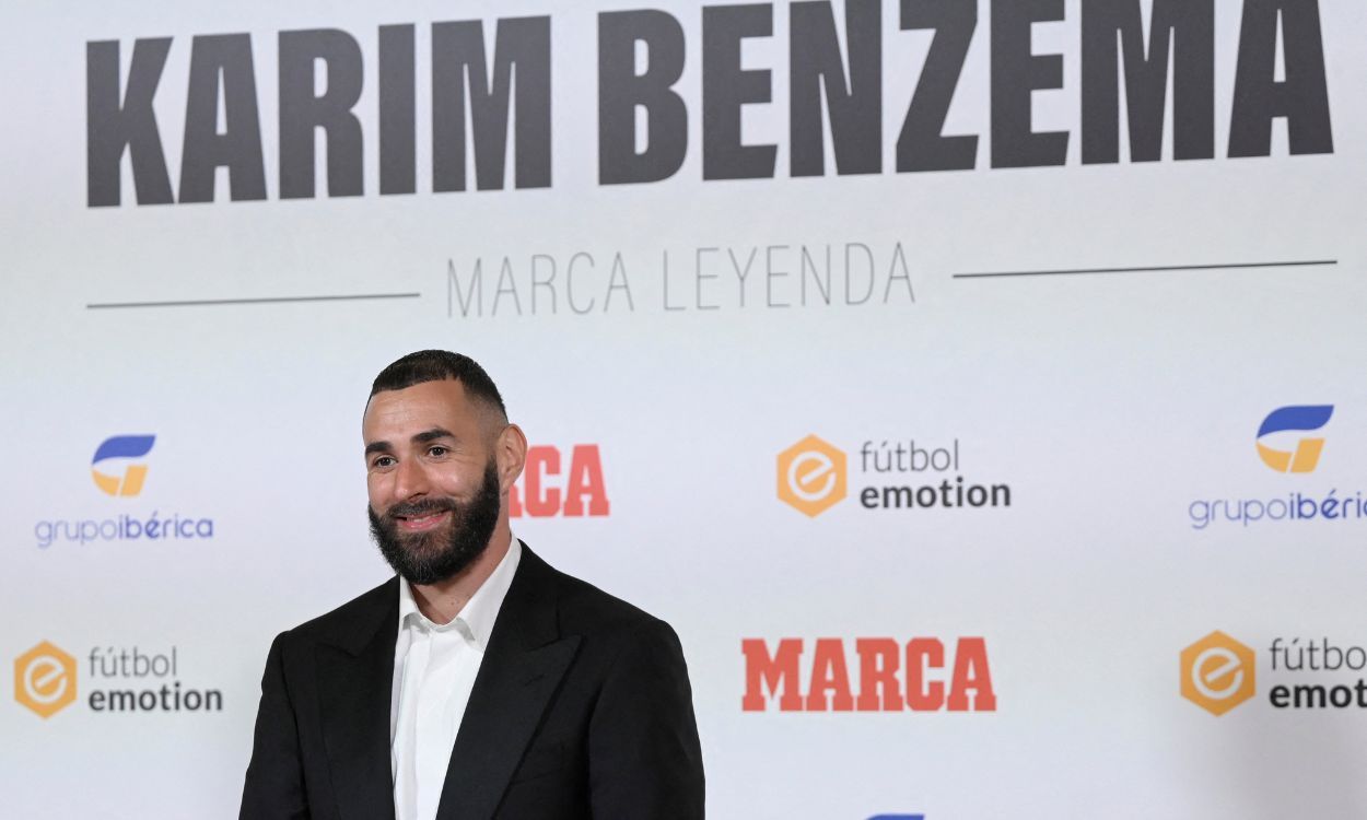 Karim Benzema en la gala de 'MARCA Leyenda'