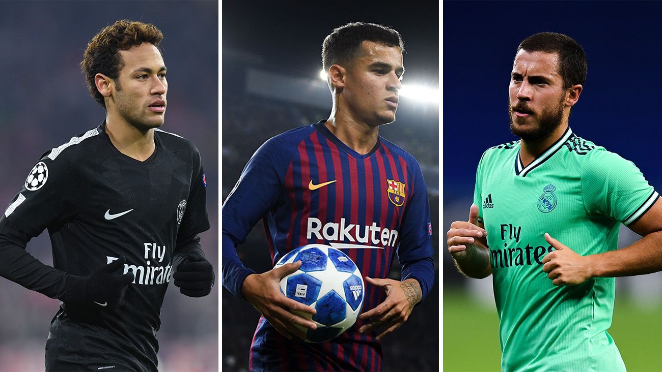 Neymar, Coutinho and Hazard, three of the most ruinous signings in history