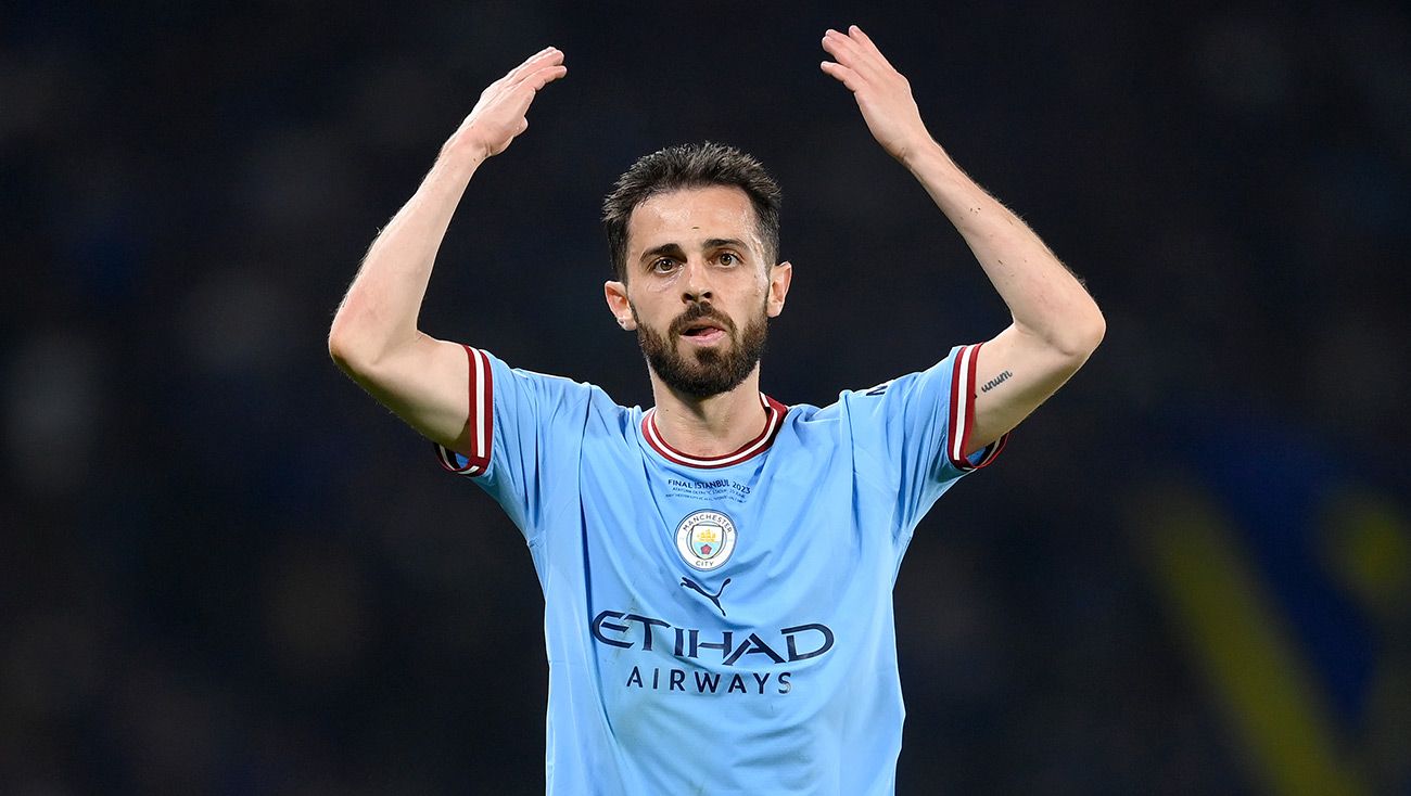 Bernardo Silva durante la final de la Champions