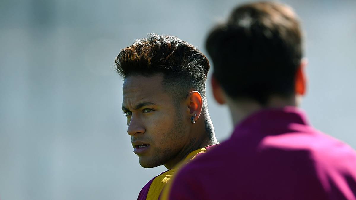 Neymar Jr, entrenando en la Ciutat Esportiva
