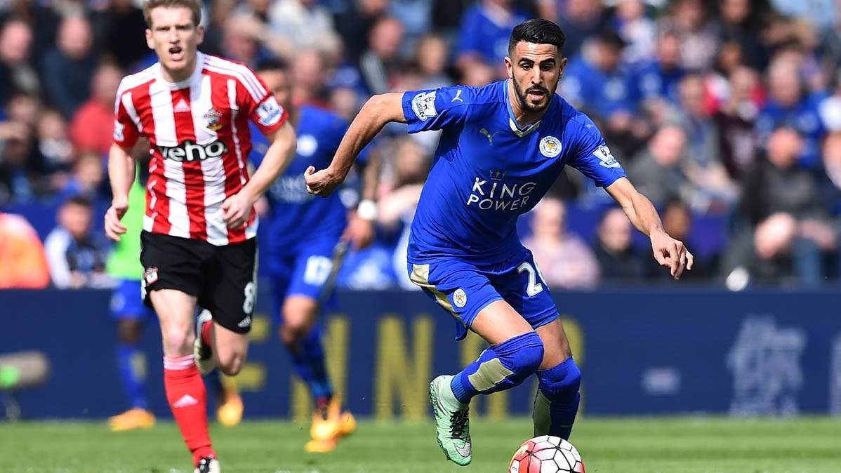 Mahrez, with the Leicester in a party of the Premier League